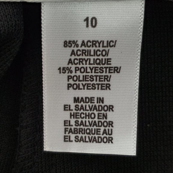 Alfred Dunner Black Pull-On Proportioned Straight Leg Pants W/Pockets NWT M (10) - Picture 9 of 12